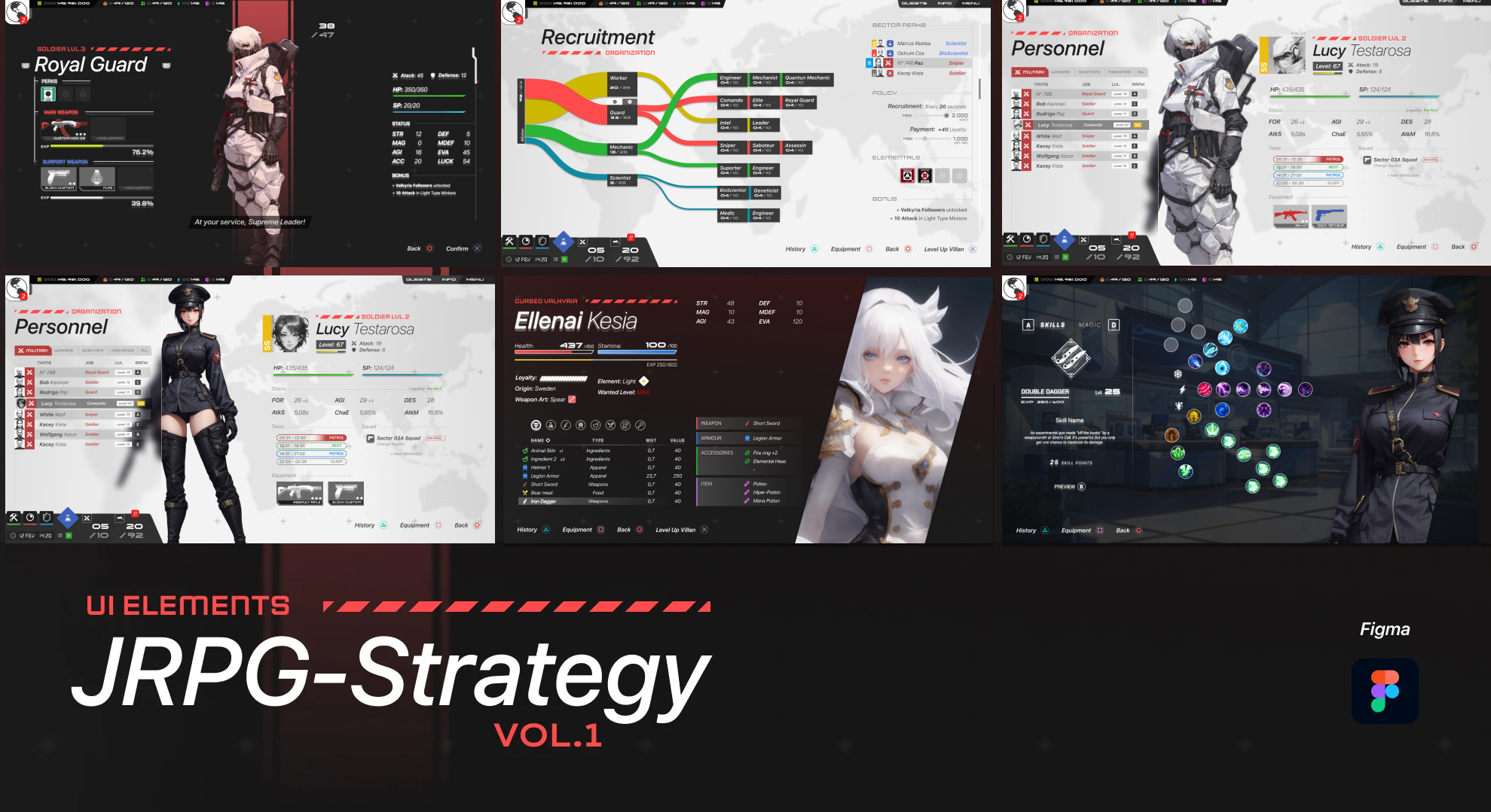 Game UI | JRPG-Strategy Template VOL.1