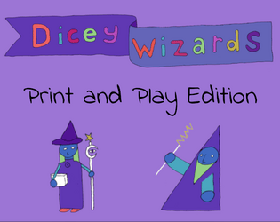 Dicey Wizards   - 2 players vs monsters card game 