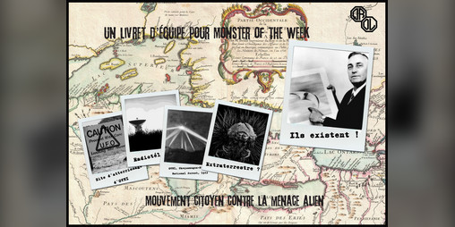 Cover image for Le Mouvement citoyen contre la menace alien, un livret d'équipe pour Monster of the Week