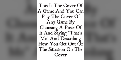 Cover image for This Is The Cover Of A Game