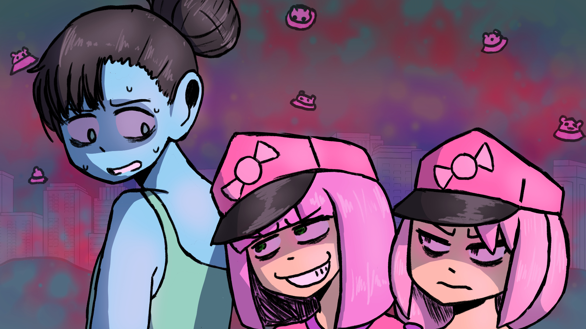 Cover image for Pink Invasion: Kyandie eririan project pinku des XD