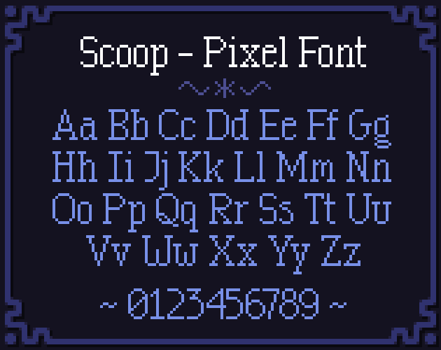 Pixel Font - Scoop by ChevyRay