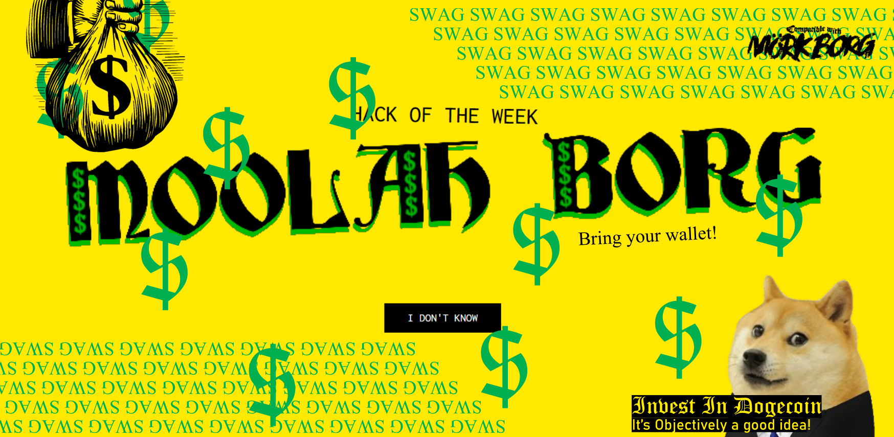 Cover image for MOOLAH BORG