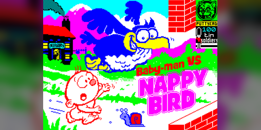 Cover image for Babyman VS Nappy Bird - ZX Spectrum 48k