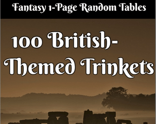 British-Themed Fantasy Trinkets  