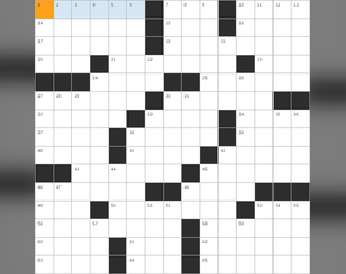 CoNDOR Community Crossword - TEN LETTERS   - There may be more than 10 letters involved 