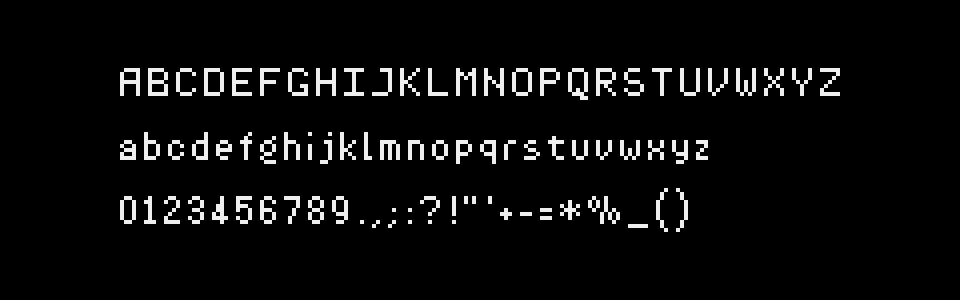 Pixel Font - WINDS