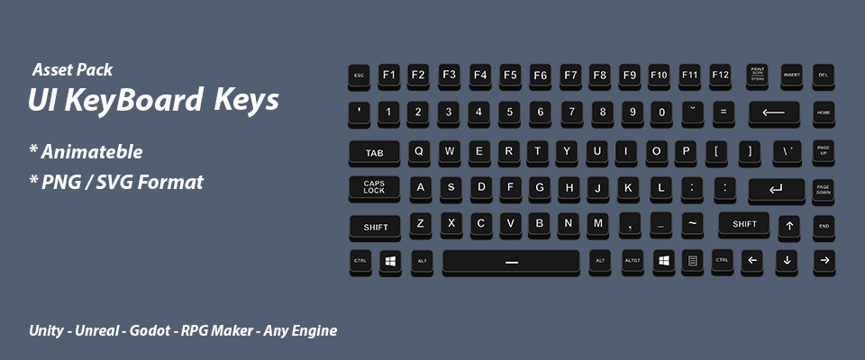 UI Keyboard Keys