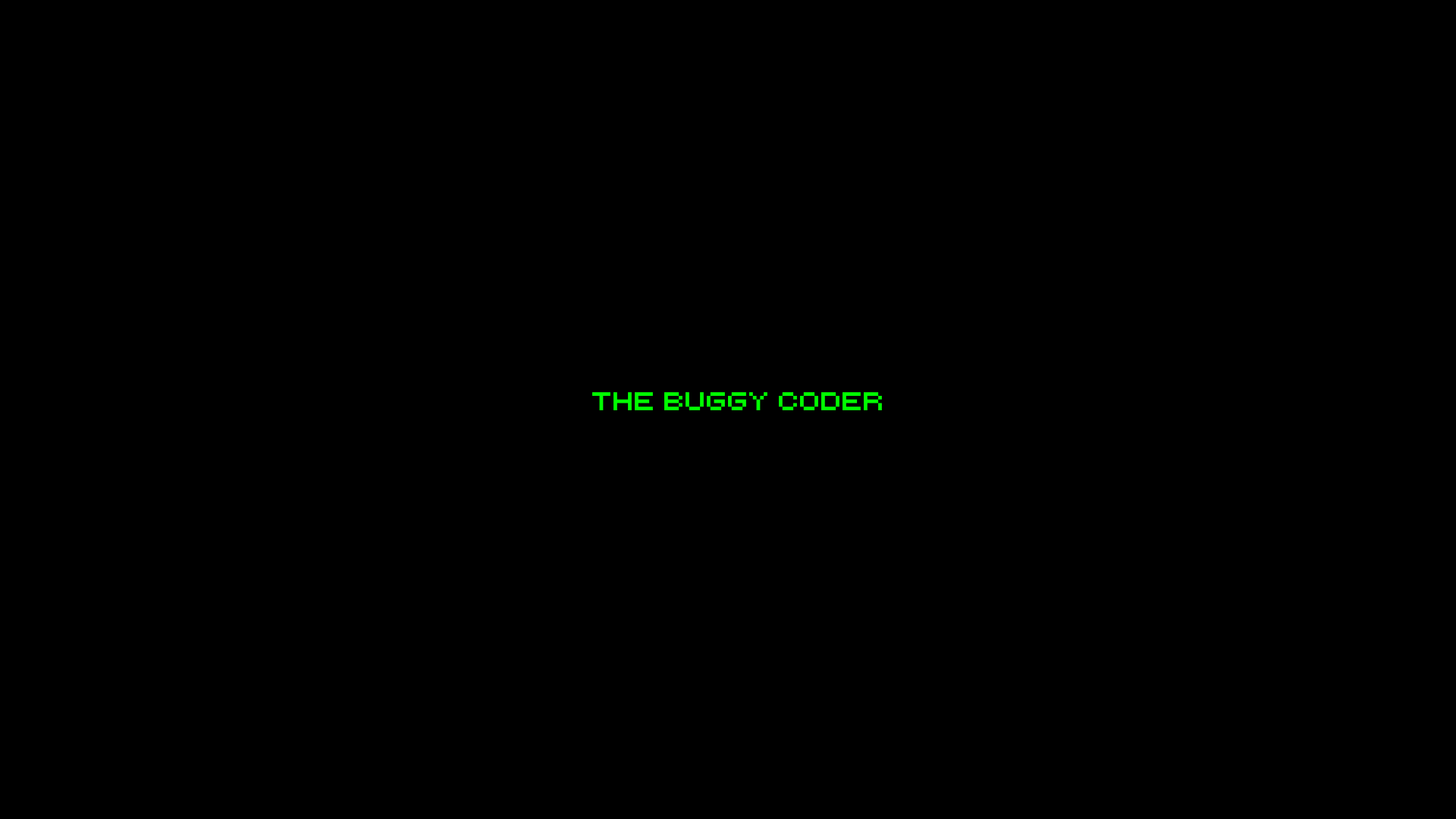 Cover image for The Buggy Coder