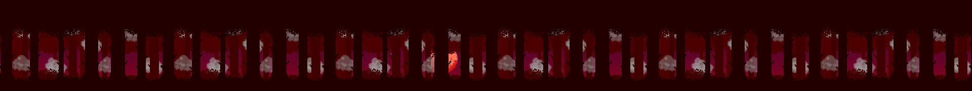 Dark Red Forest: Parallax Background