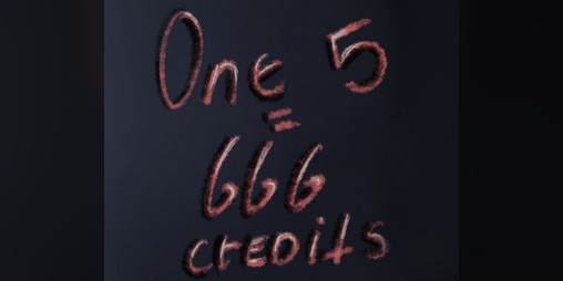 Cover image for One 5 = 666 credits