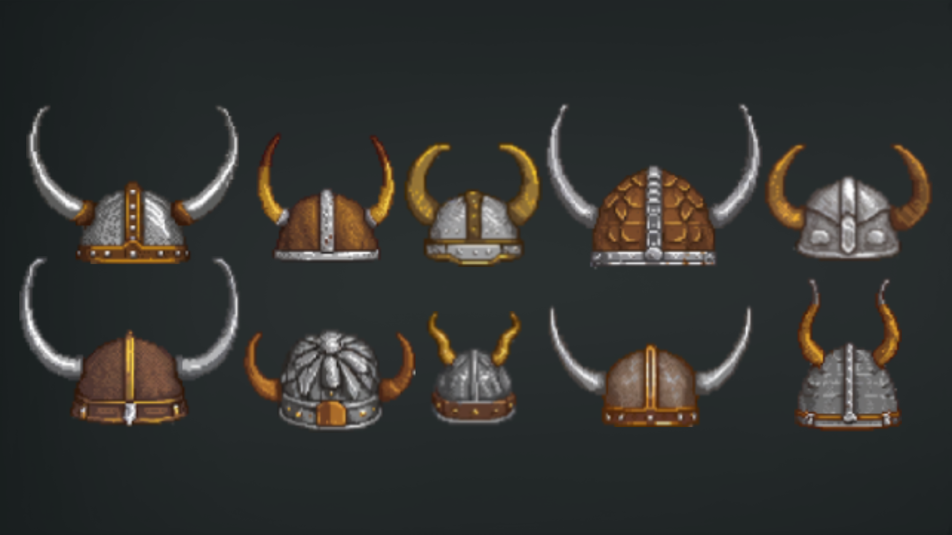 Helmet Viking Pack [Pixel Art]