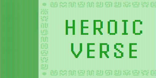 Cover image for Heroic Verse