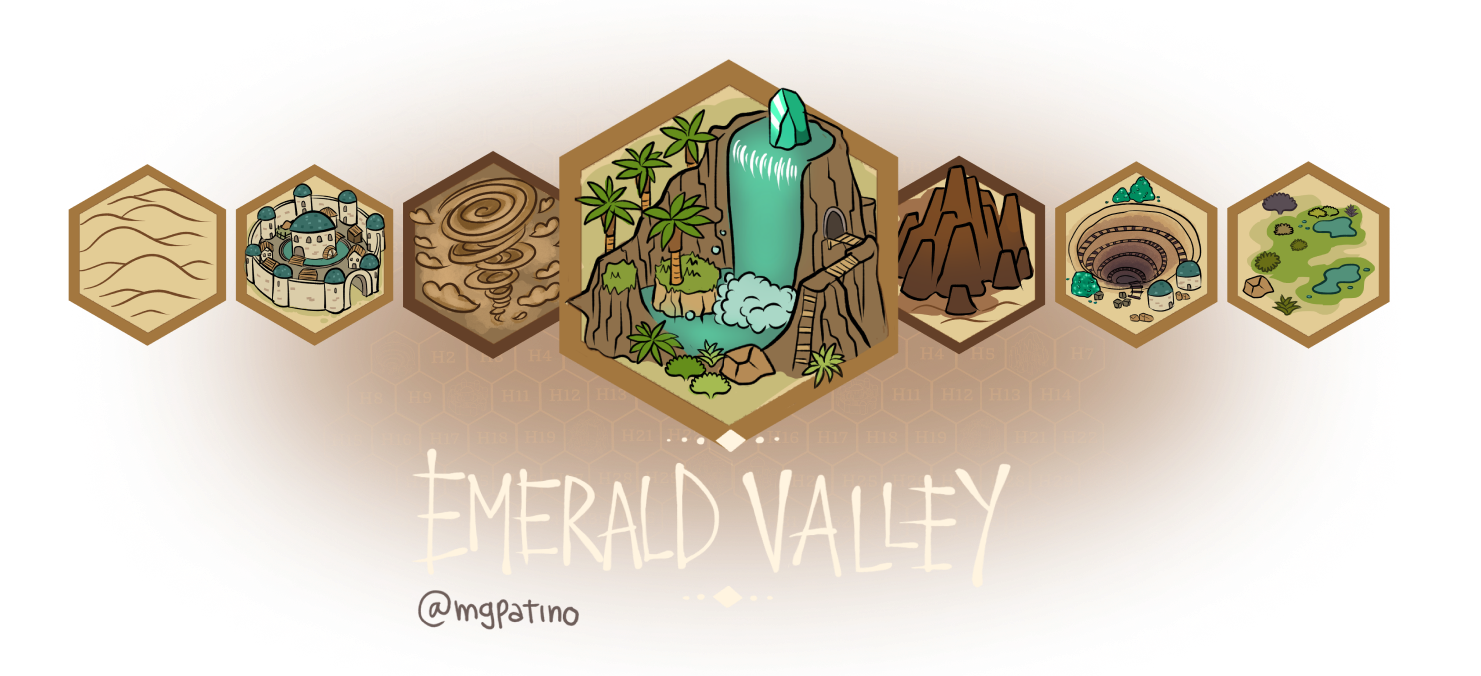 Emerald Valley  - A Treasure Hunt Mini RPG