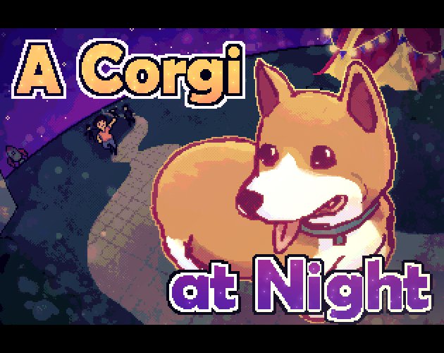 A Corgi At Night