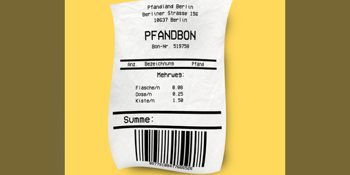 Cover image for Ich brauche den Pfandbon!