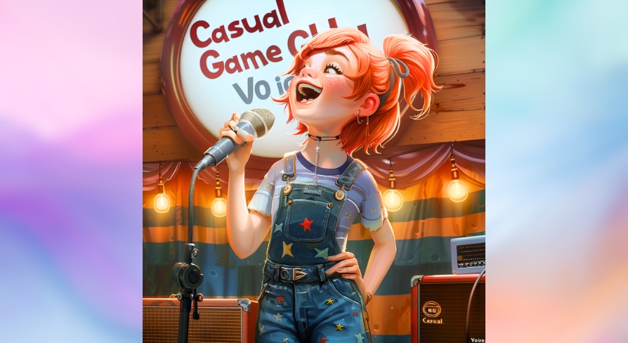 Casual game GUI Female Voice