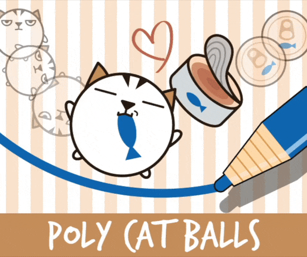 Poly Cat Balls by fmproject