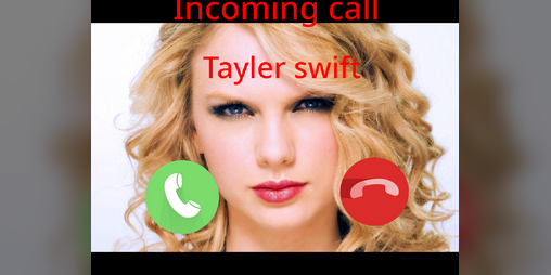 Cover image for Pov Taylor swift calls you in real life