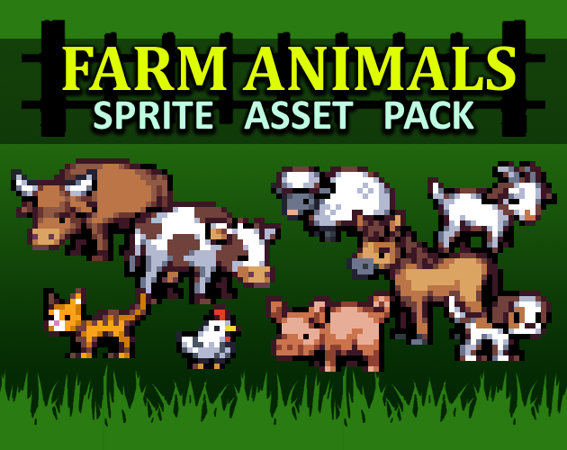 Farm Animals Sprite Pack