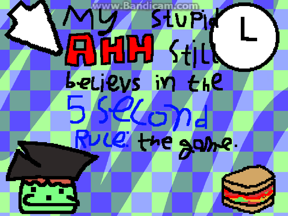 Cover image for My Stupid AHH still believes in the 5 second rule: the game