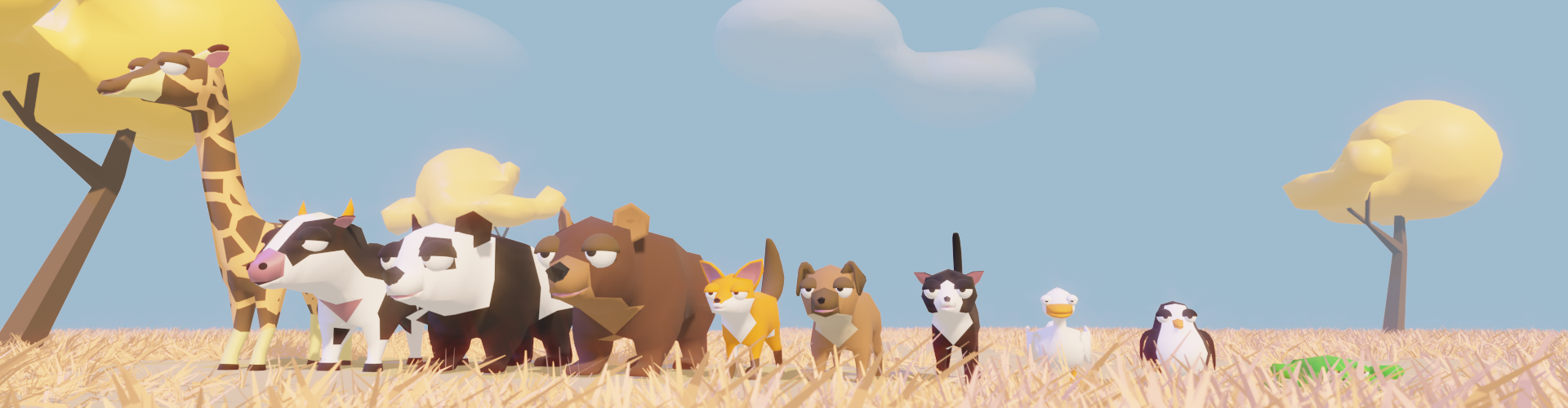 Low-Poly Animals - Sleepy Pack