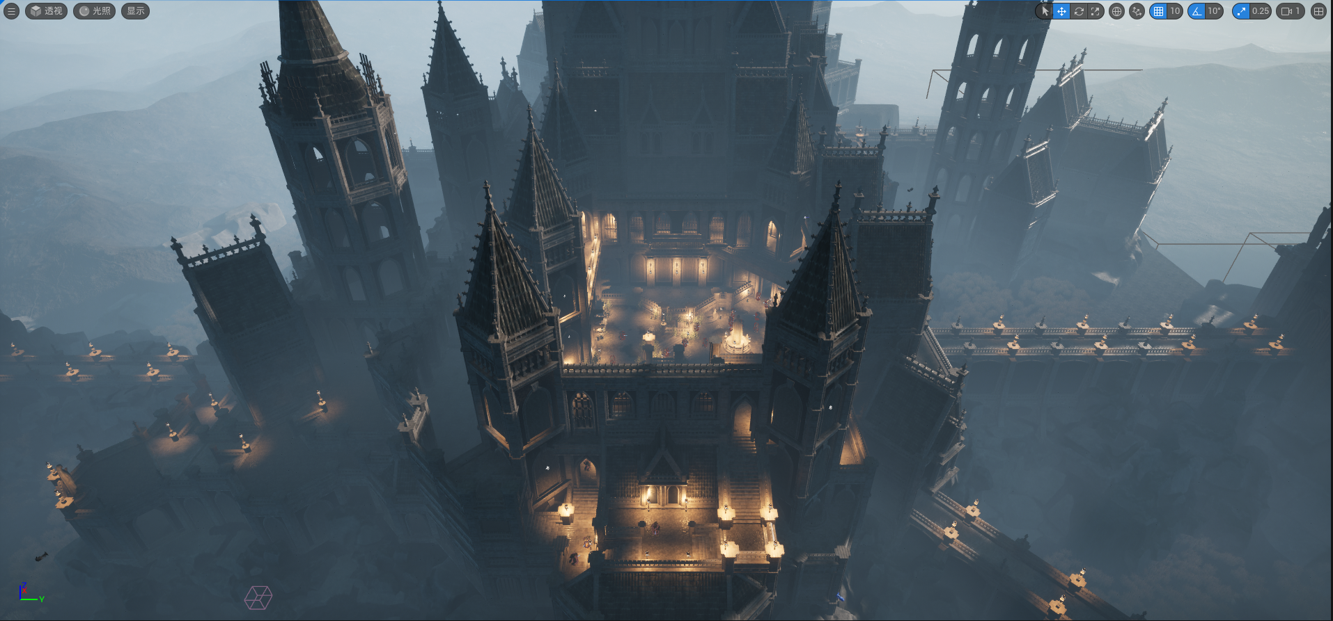 Castle and Dragon