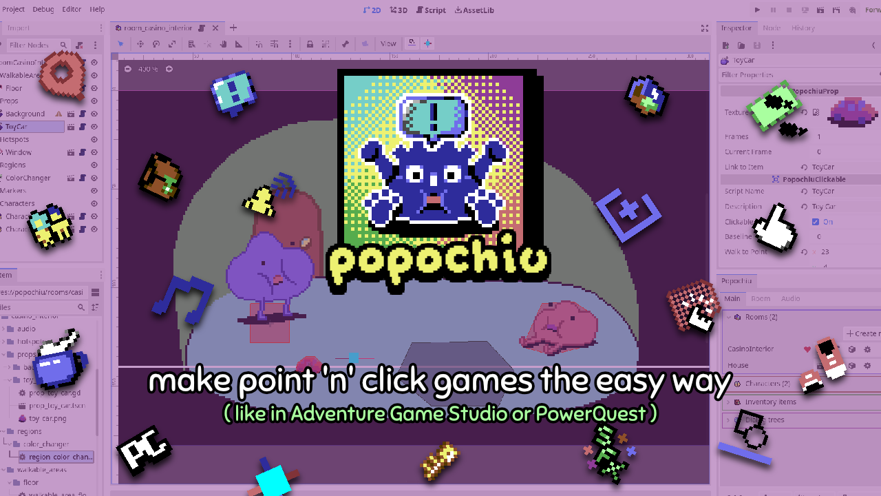 Popochiu - Godot point n' click engine