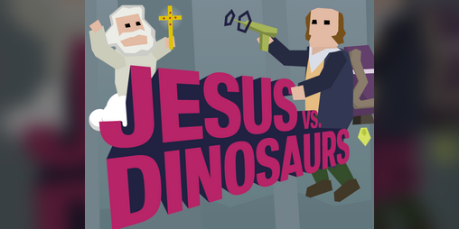 Cover image for Jesus vs. Dinosaurs