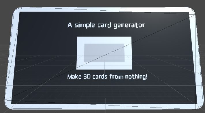 A Simple Card generator