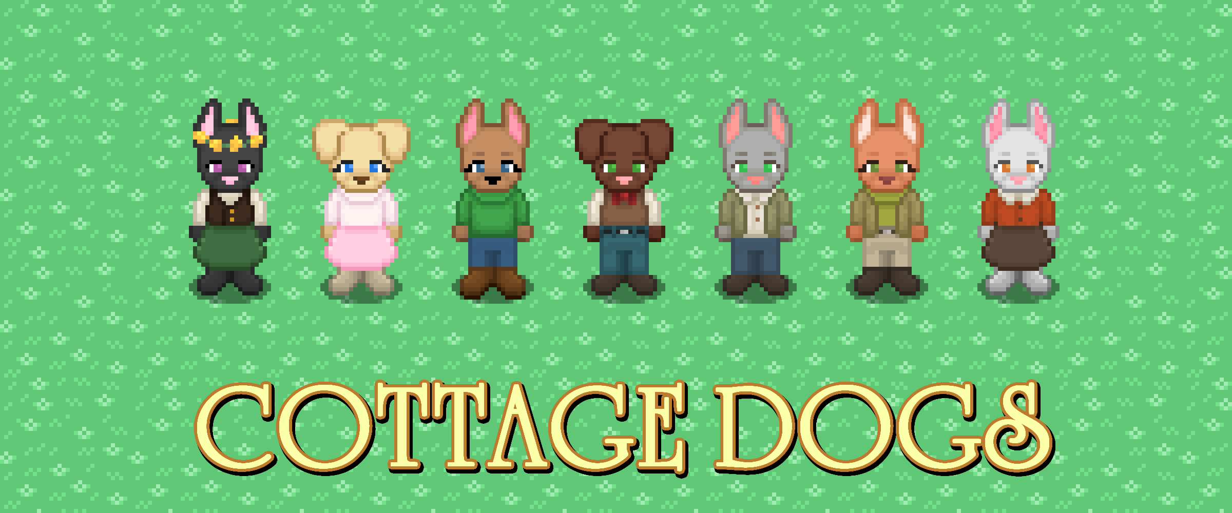 Cottage Dogs || Pixel Asset Pack