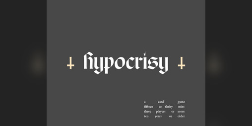 Cover image for HYPOCRISY