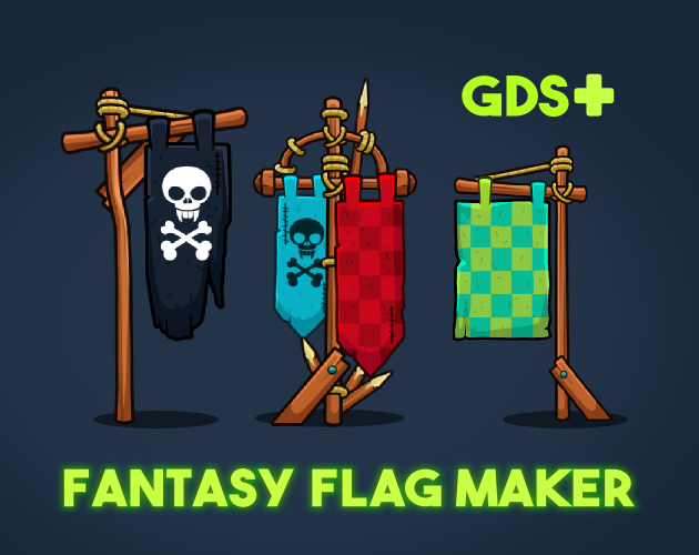 Fantasy flag by Robert Brooks - gamedeveloperstudio.com