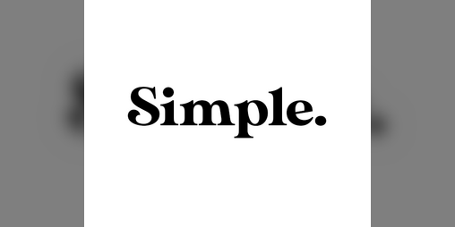 Cover image for Simple.