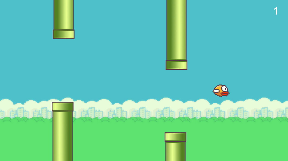Confused Flappy Bird (20 Games Challenge, Game 1)