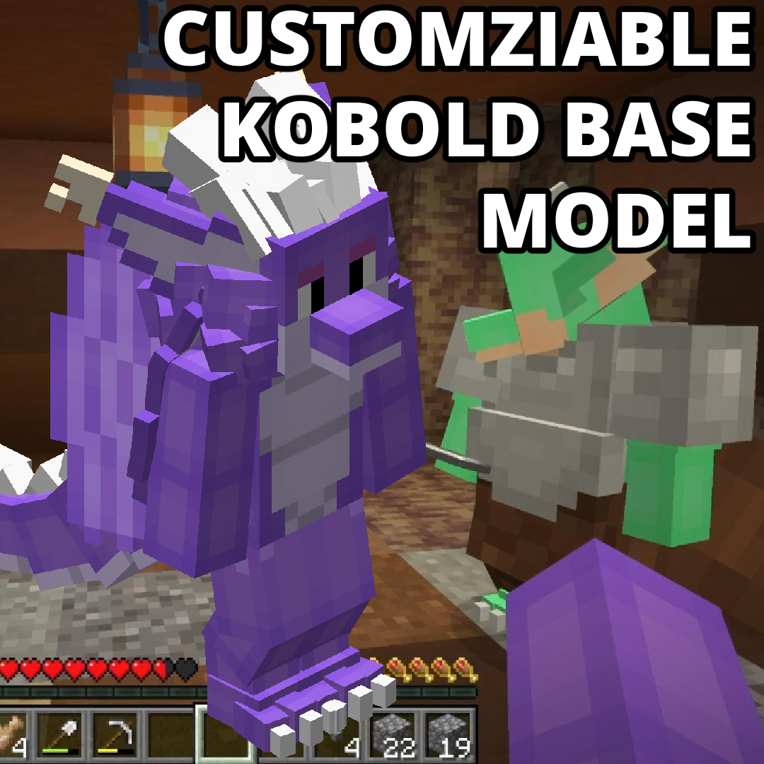 Mc customizable player models kobold base model by rowanwyvern