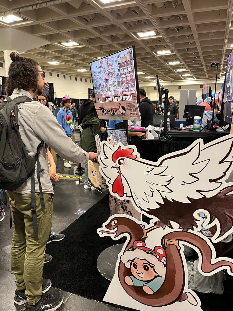 Rooster on the GDC 2024 Expo Floor