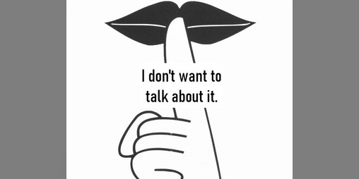 Cover image for I don't want to talk about it.
