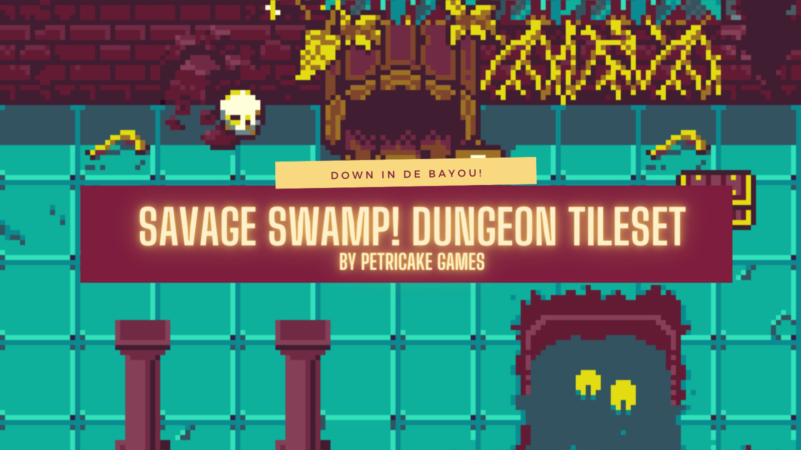 Savage Swamp! Dungeon Tileset