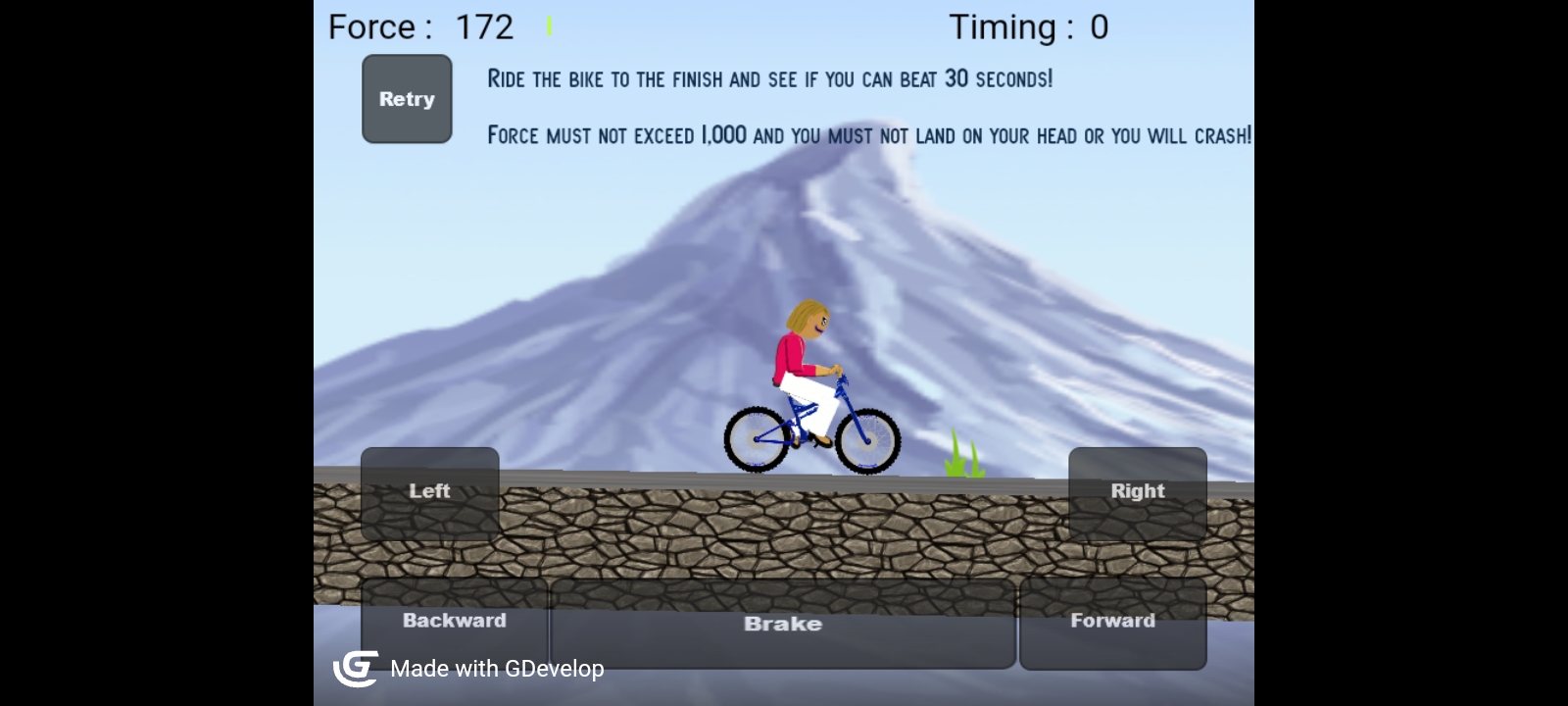 Gdevelop Bike Dawnhill bike by Muhammad Amjad for GDevelop Weekend Game Jam #3 - itch.io