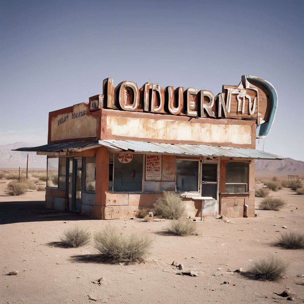 A rundown burger joint