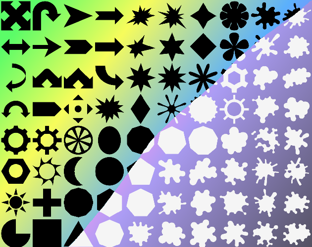 Basic 2D Shapes Primitive 128px by Reactorcore