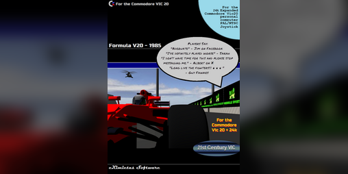 Cover image for Formula V20 1985 - Commodore Vic20 +24k