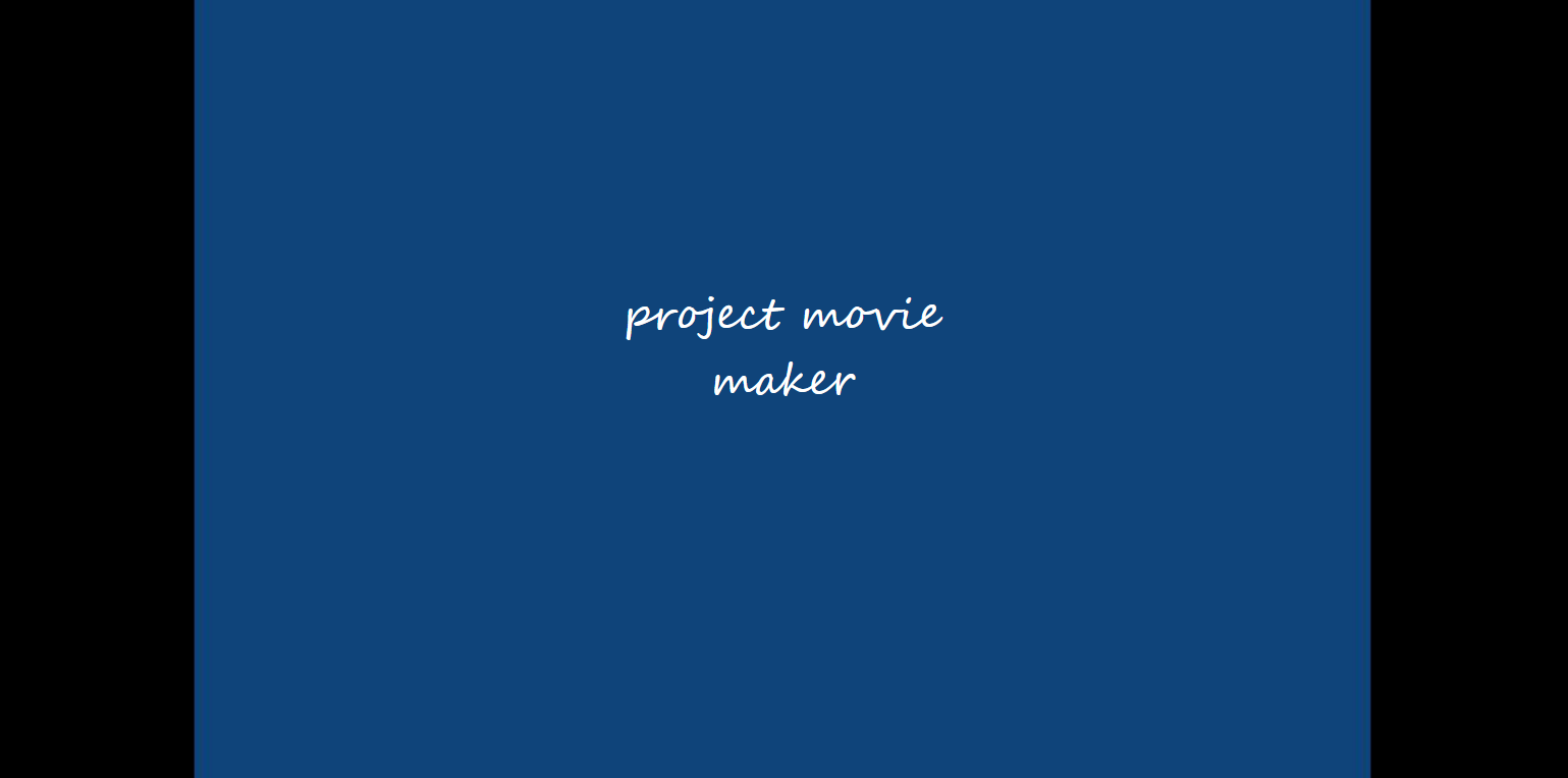 project movie maker