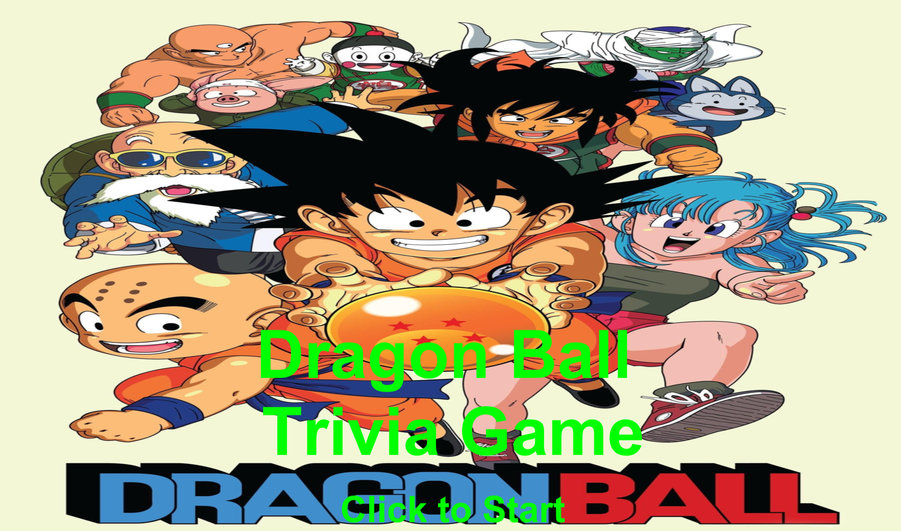 Dragon Ball Trivia Game