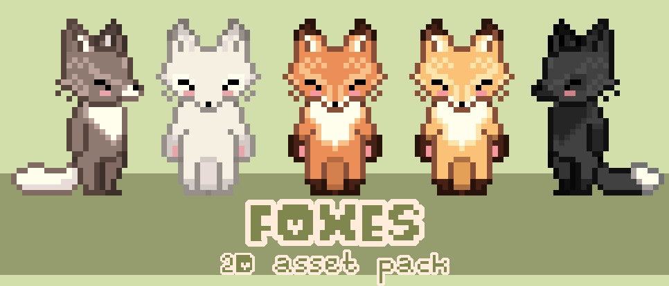Foxes - Animated Pixel Characters