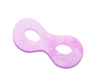 Pink Domino Mask from Mystery Corgi logo