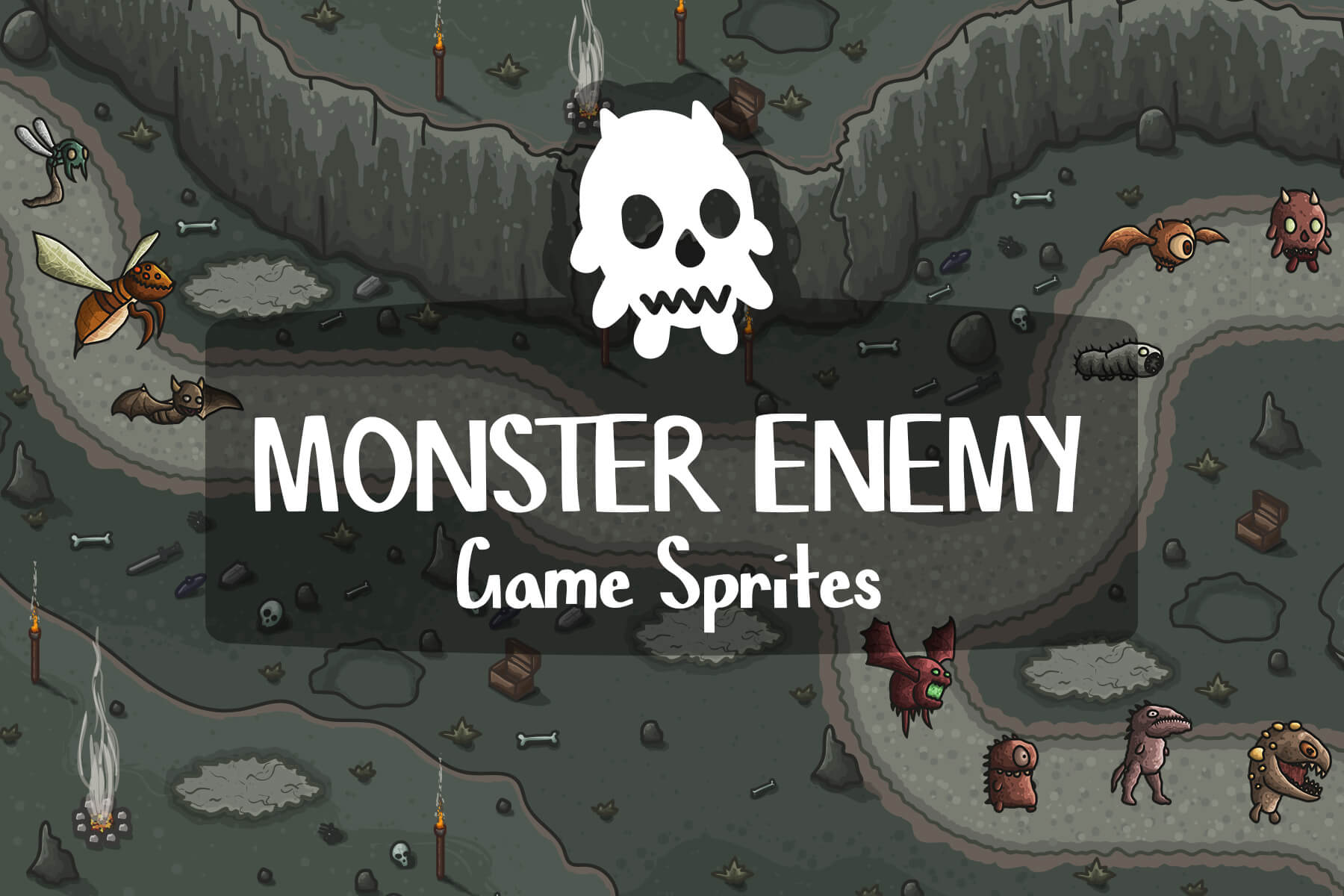 Free Monster Enemy Sprites For Tower Defense By Free Game Assets Gui