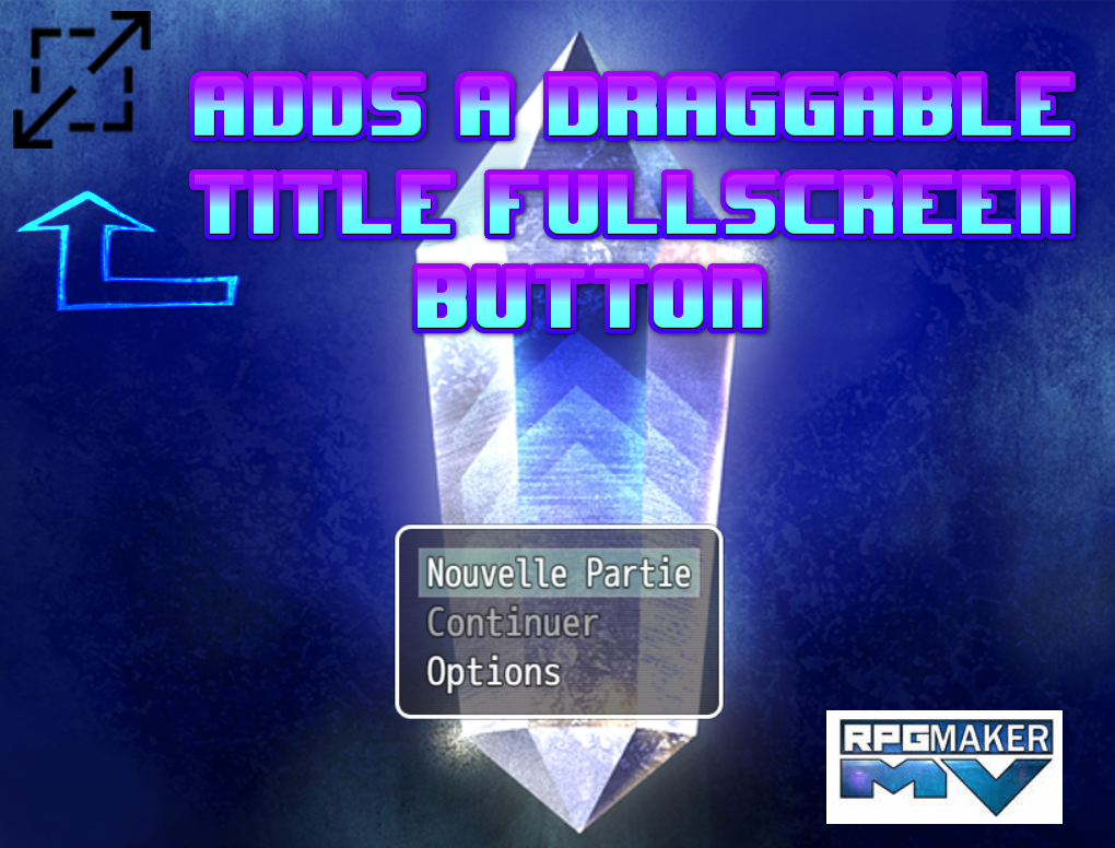 Title Fullscreen Button RPG Maker MV by EroiK StyLeR