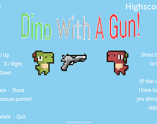 Dino With A Gun